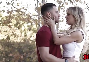 Messy doggy style sex for a blond-haired mommy