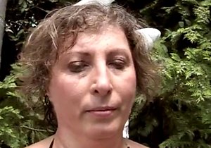 Nice round of throating for a submissive granny