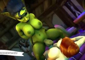Giant mature boobies showcased in 3D porn