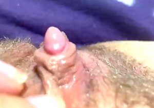 Hairy cunt getting fingered in a hot video