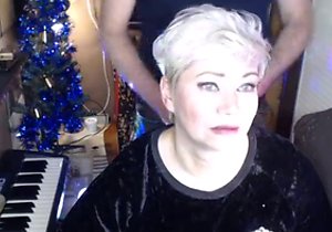 Old blonde fucked by an equally unattractive man