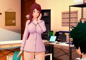 Redhead toon hottie jumps on a good big dick in the cowgirl pose